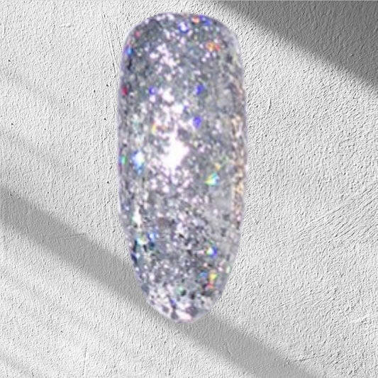 HEMA FREE Gel polish 15ml - "Sparkle Silver" No.D701